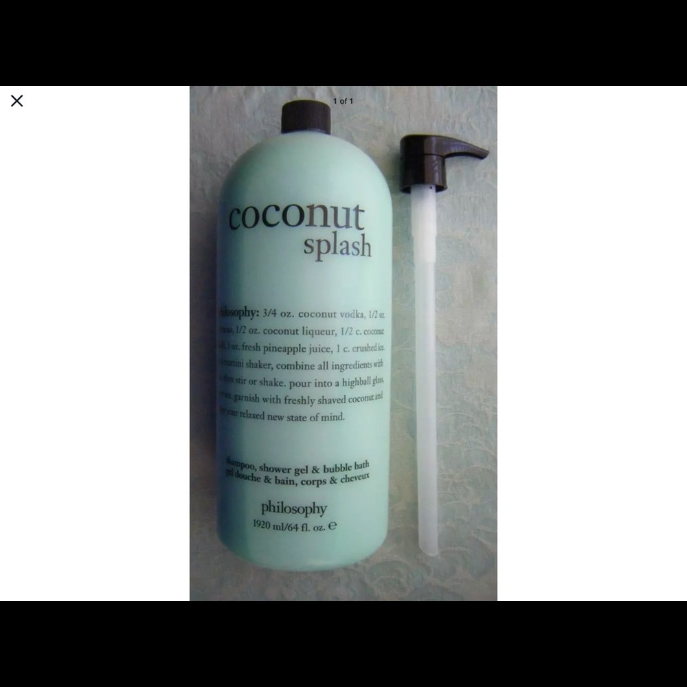 Philosophy CoconutSplash body wash/shampoo soufflé